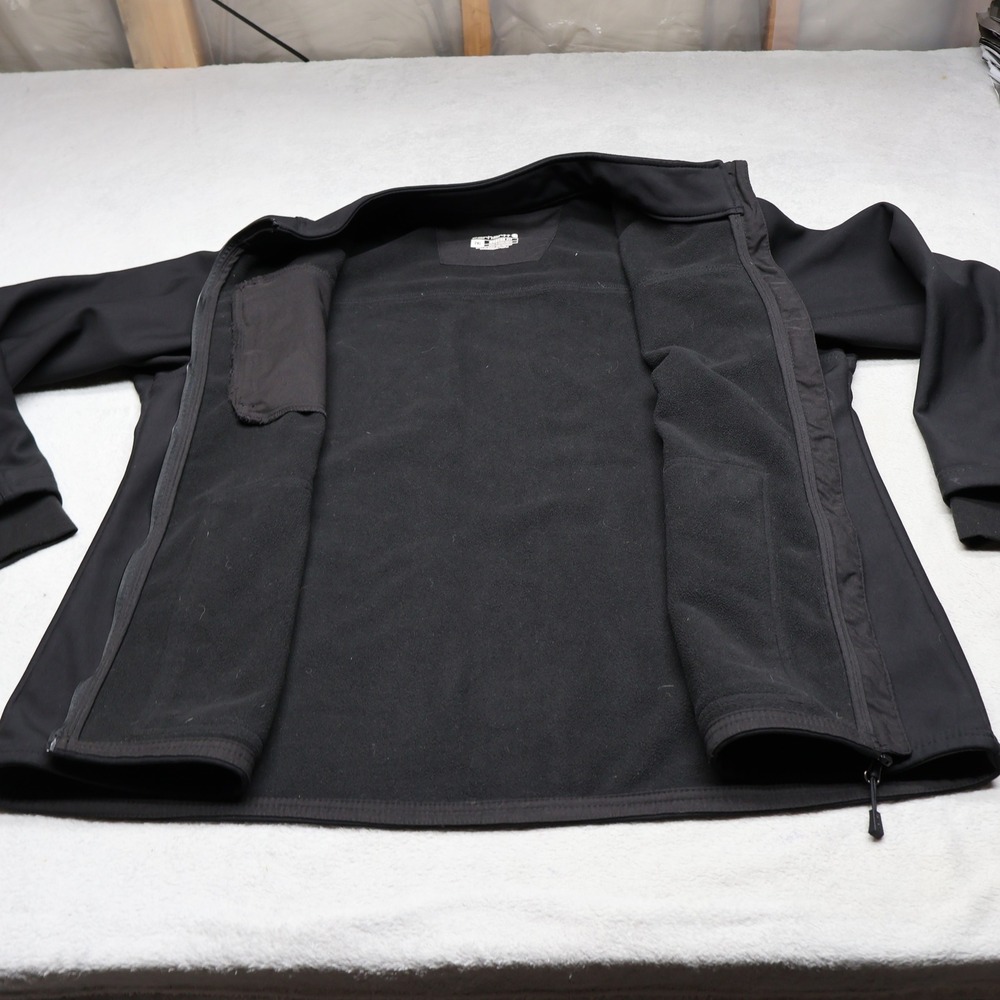 Carhartt Scrub Jacket Men 2XL Black Rugged Flex Peak Bonded Fleece Modern Fit - Picture 6 of 15